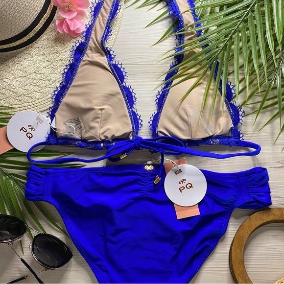 PQ Lace Halter Bikini Set in Waverly - Picture 8 of 16